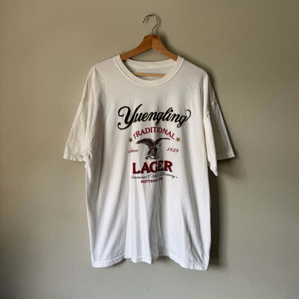 Yuengling Traditional Lager Beer Eagle Graphic T Shirt White XL